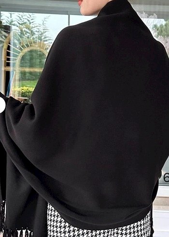 püsküllü triko panço 38 beden den 50 bedene kadar uyumlu - Görsel 5