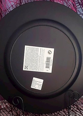 33 cm.çapında Kırmızı Noel Temalı tepsi - Görsel 3