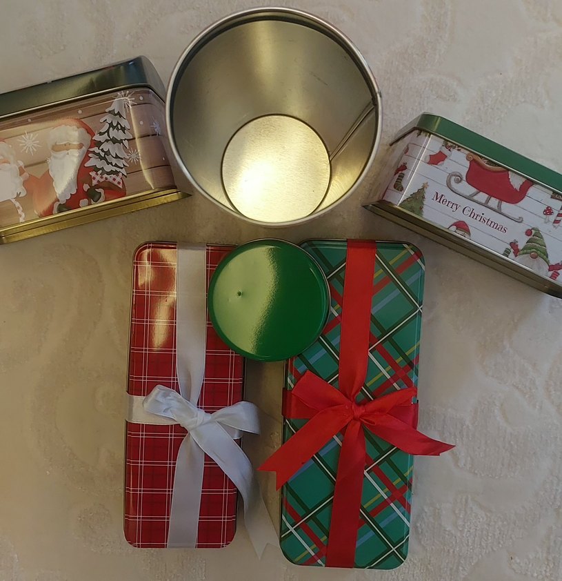 Renkli Yılbaşı Metal Hediye Kutuları Adet fiyatıdır. - Görsel 5