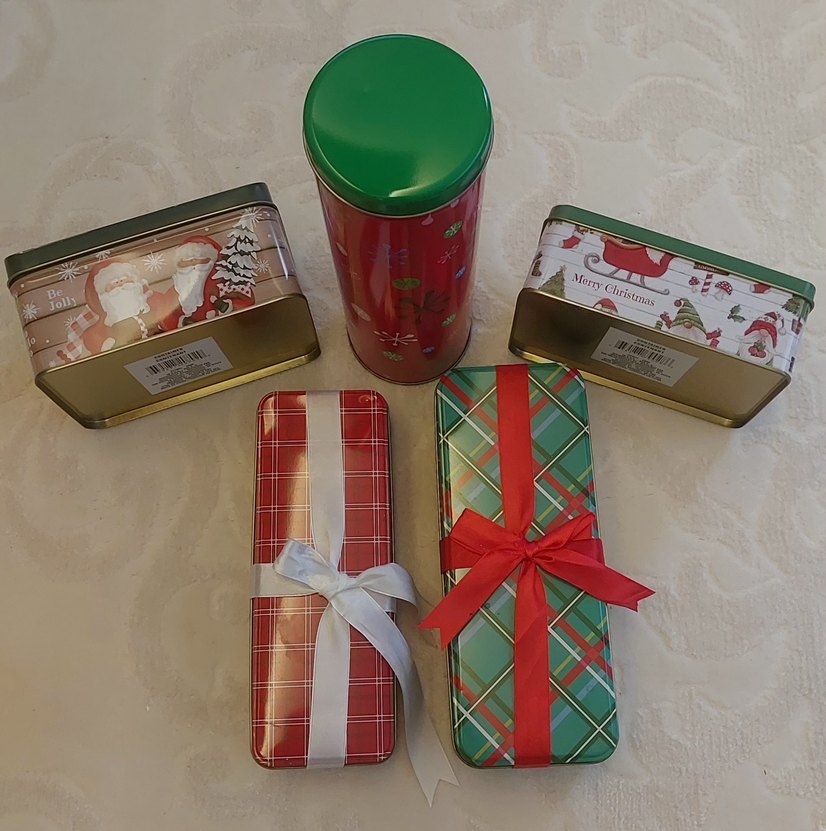 Renkli Yılbaşı Metal Hediye Kutuları Adet fiyatıdır. - Görsel 2