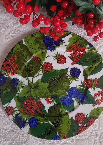 İtalyan damgalı sert plastik melamin tepsi 30 cm.ebatında - Görsel 3