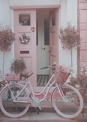 Pembe gri Metal  tepsi 27 cm.ebatında - Görsel 4