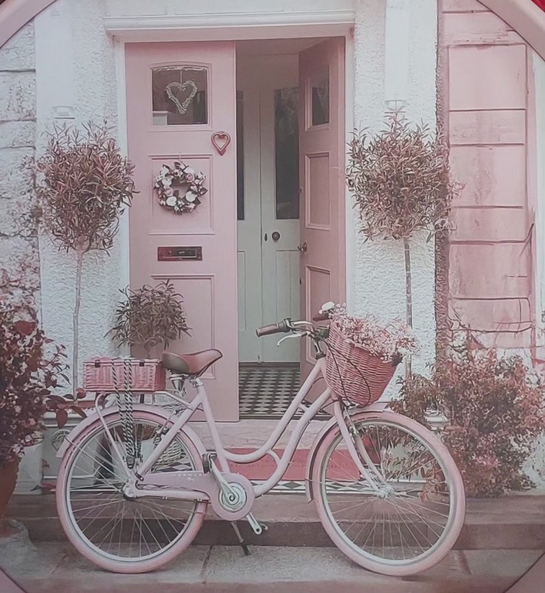 Pembe gri Metal  tepsi 27 cm.ebatında - Görsel 4