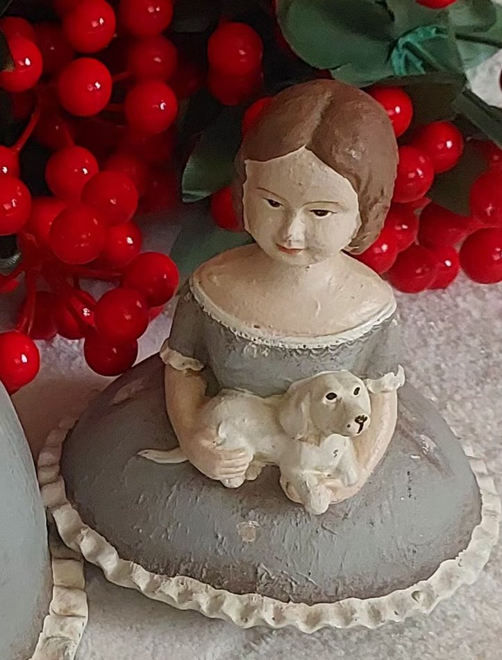 Toprak malzeme den yapılmış vintage takı kutusu - Görsel 4