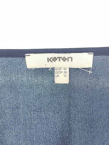 40 Beden lacivert Renk Koton Bluz %70 İndirimli.