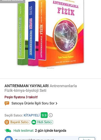 antrenmanlarla fizik kimya biyoloji 