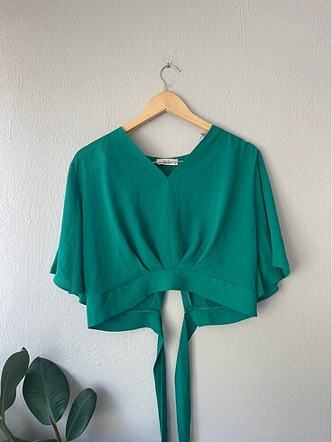 Zara Yeşil gömlek üst