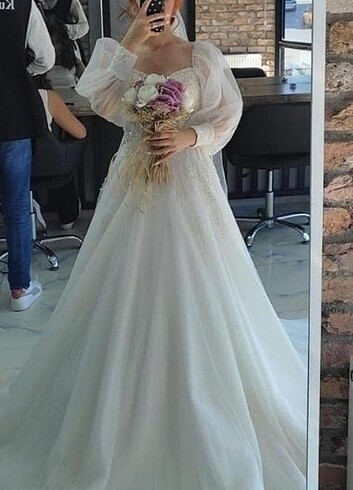 American Vintage VİNTAGE GELİNLİK PRENSES MODEL GELİNLİK