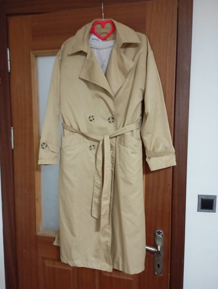 Henza ince trençkot astarsiz L-Xl - Görsel 2