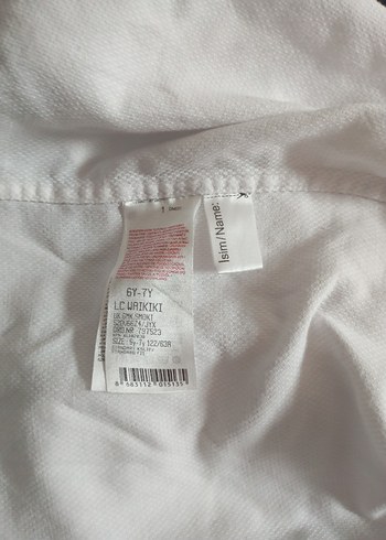 LCW çocuk beyaz gömlek 116-122b - Görsel 6