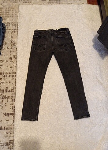 32 Beden gri Renk Replay Jean w32 l30 paça orijinal, w40.5cm/93cm/15.5cm