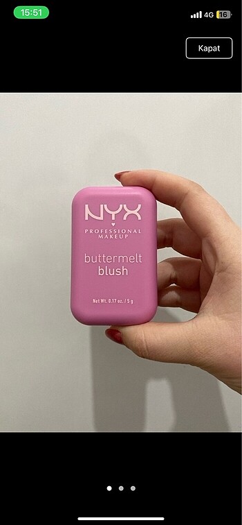 NYX Buttermelt Blush 01