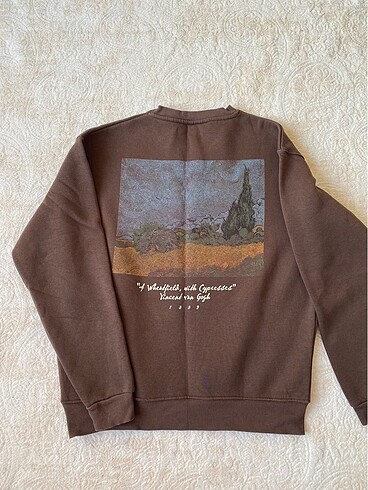 Pull and Bear Kahverengi kalın sweatshirt