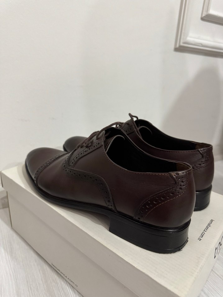 Koyu Kahverengi Klasik Erkek Ayakkabı - Görsel 5