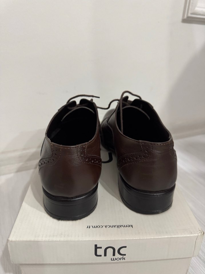 Koyu Kahverengi Klasik Erkek Ayakkabı - Görsel 3