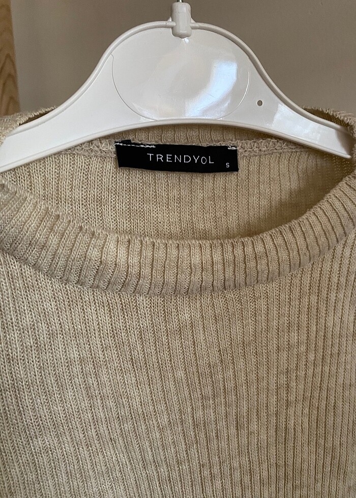 Trendyol bej rengi bluz. - Görsel 3