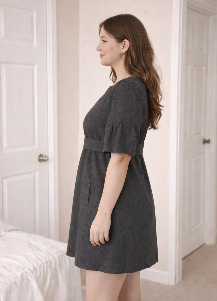 Roman Gipsy füme elbise - Görsel 2