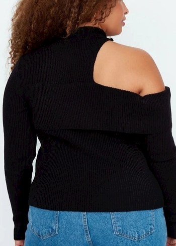 Trendyol Tek Omuz Triko Kazak - Görsel 3