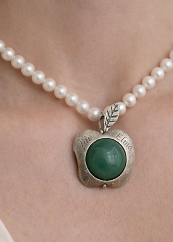 925 ayar gümüşlü tasarım kolye - Görsel 2