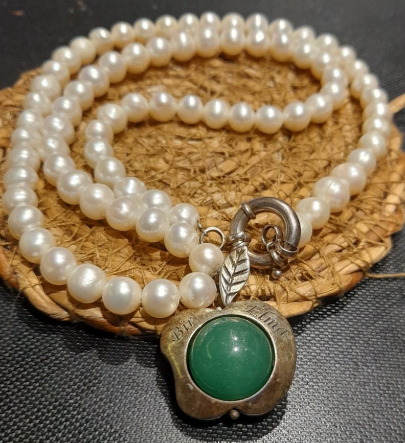 925 ayar gümüşlü tasarım kolye - Görsel 4