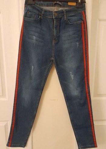 Color of Queen yüksek bel Kot Pantolon - Görsel 3