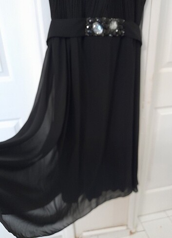 xl Beden siyah Renk Melacar siyah abiye elbise 