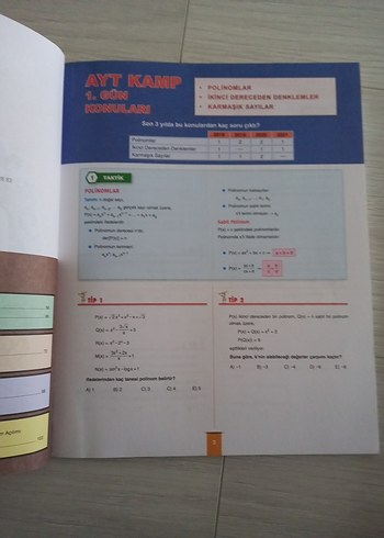 Benim Hocam AYT Matematik Kampı Kitabı - Görsel 4