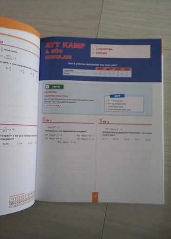 Benim Hocam AYT Matematik Kampı Kitabı - Görsel 5