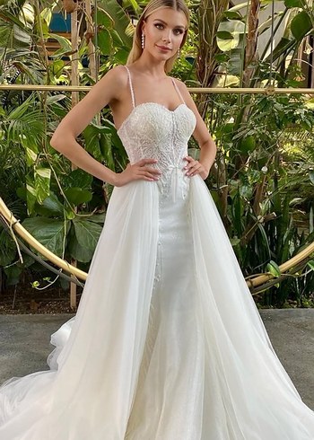 Modern Klasik Straplez Denizkızı Gelinlik - Görsel 3