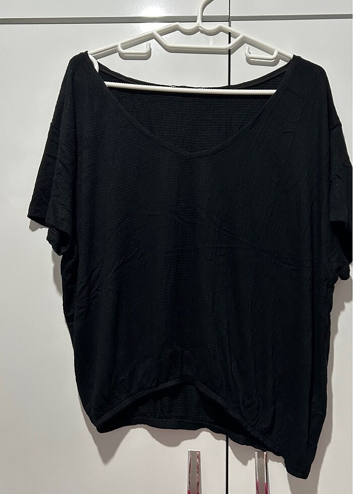 Siyah Bluz Bürümcük bluz Oxxo - Görsel 2