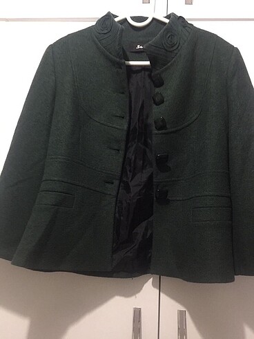Yeşil Haki 40/XL Kaban Palto Kaşe