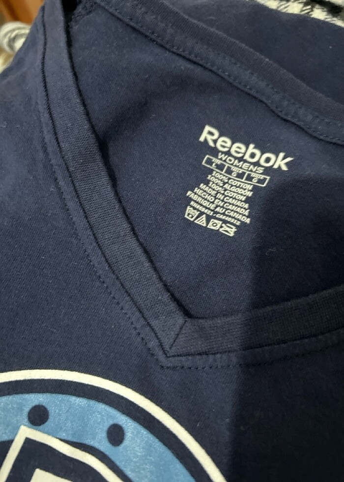 Reebook lacivert tişört L beden - Görsel 3