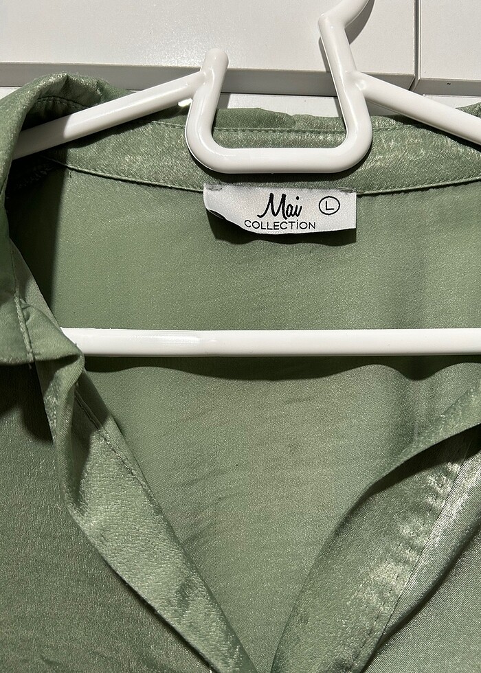 Mint yeşili elbise L beden - Görsel 2