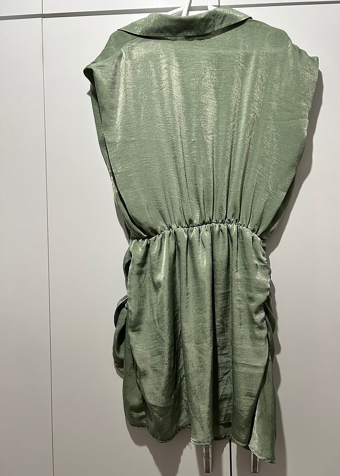 Mint yeşili elbise L beden - Görsel 4