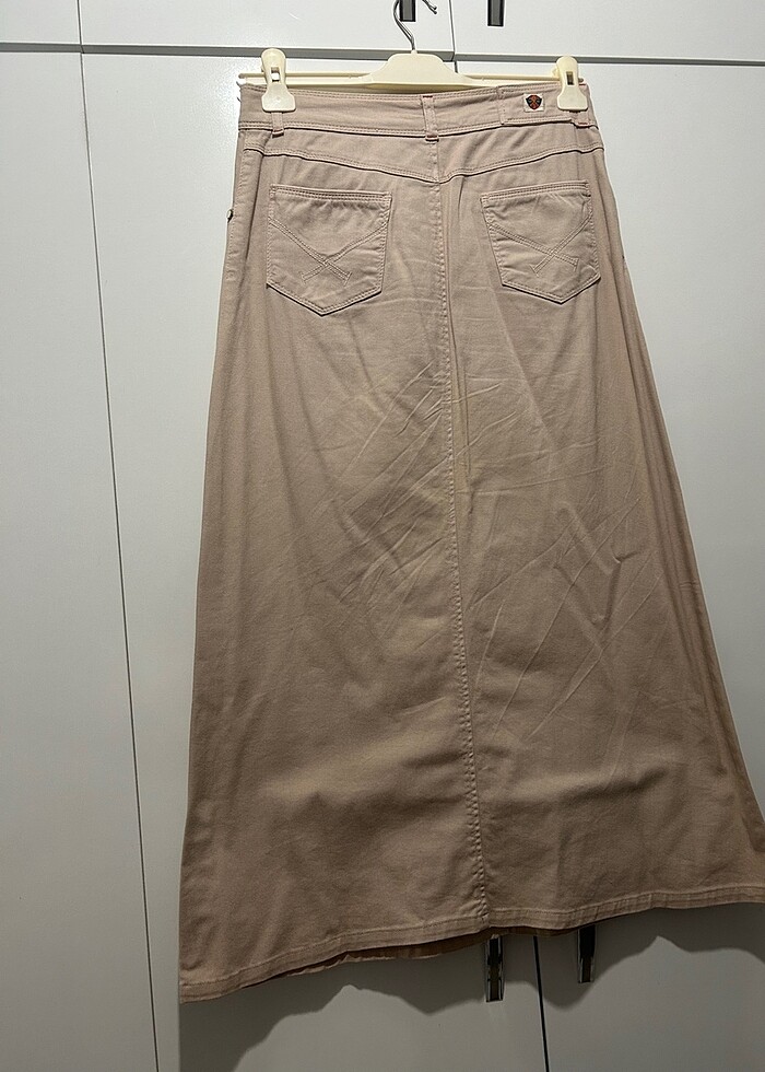 Polo Bej rengi Etek Tesettür - Görsel 3