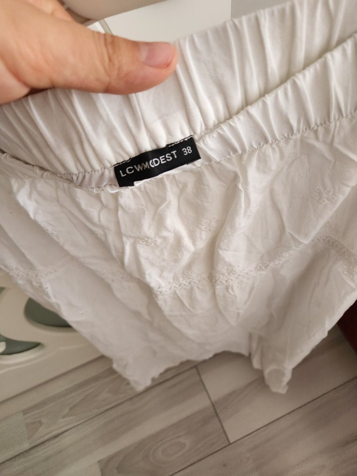 LCW Beyaz Uzun Etek - Görsel 4