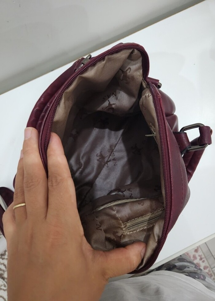 Bordo çanta  - Görsel 5