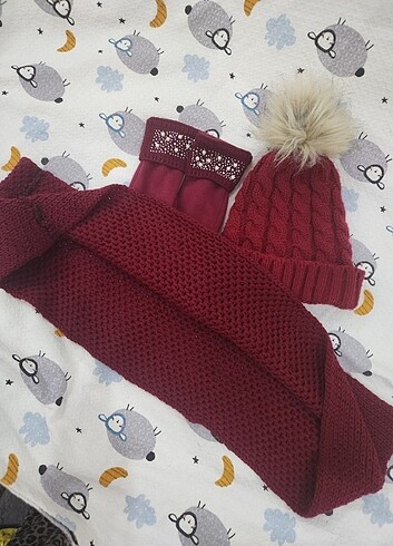 Şapka eldiven atki takimi - Görsel 4