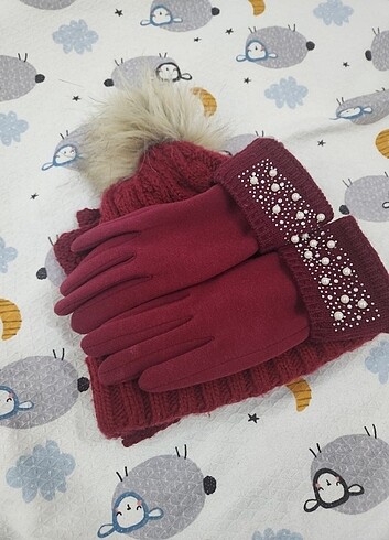 Şapka eldiven atki takimi - Görsel 5