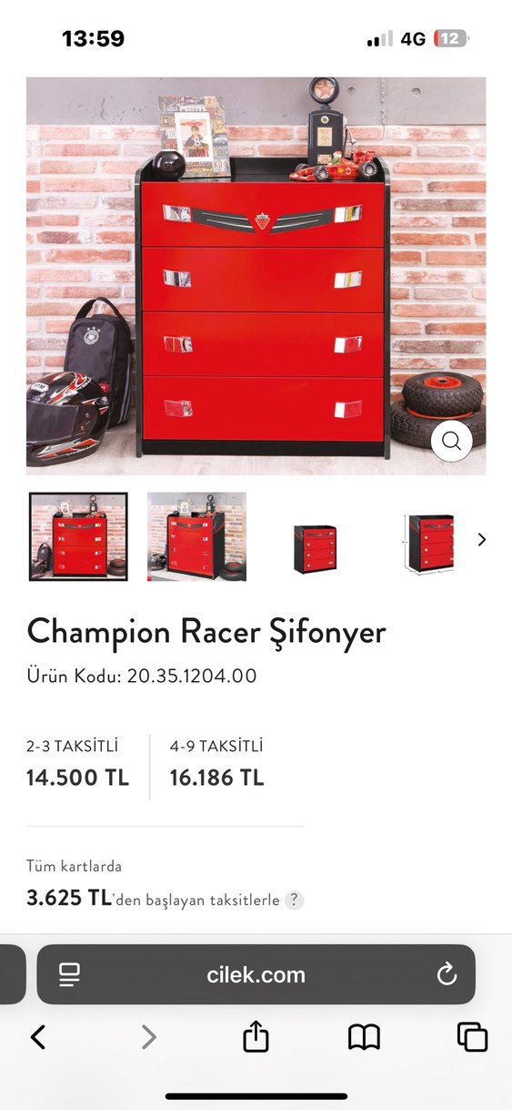 Çilek biturbo modeli şifonyer - Görsel 5