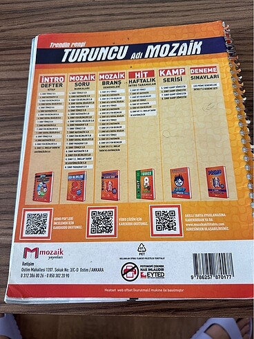 Beden 8.SINIF İNTRO MOZAİK MATEMATİK