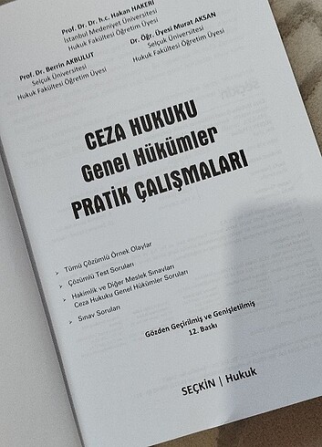 Hakan Hakeri Ceza Genel Pratik Çalışmaları