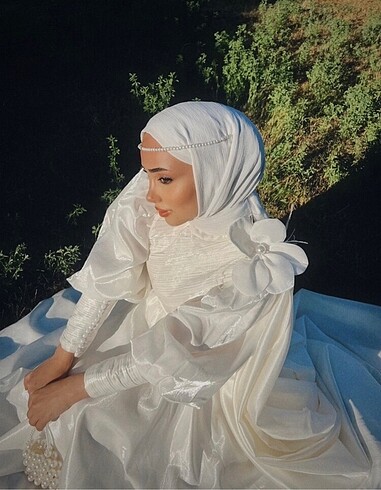 m Beden Tesettür nikah elbisesi