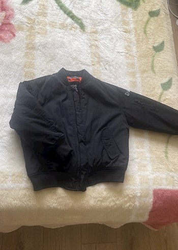 Siyah Erkek Çocuk Fermuarlı Basic Ceket