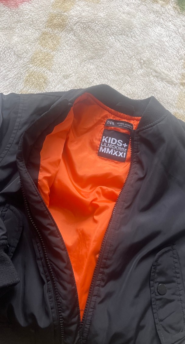 Siyah Erkek Çocuk Fermuarlı Basic Ceket - Görsel 2