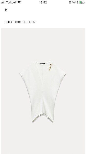 Zara Zara soft dokulu bluz