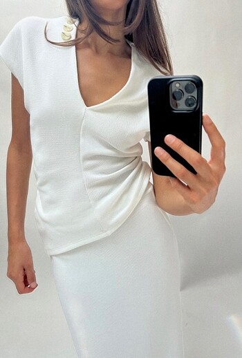 Zara soft dokulu bluz