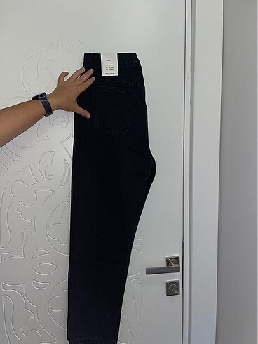 Pull and Bear Pull Bear Yüksek Bel mom fit jean sıfır