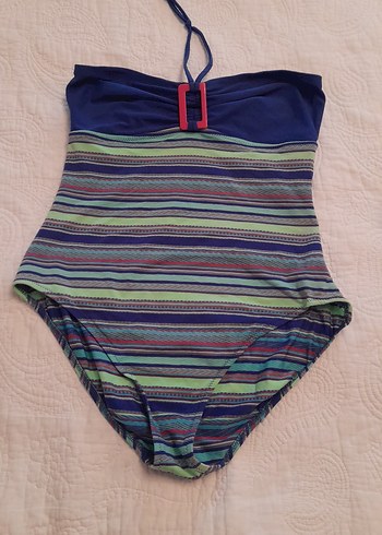 Çok Renkli Retro Kadın Mayo