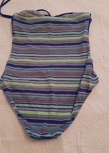 Zeki Çok Renkli Retro Kadın Mayo